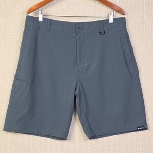 Costa Walker Hybrid Shorts Performance Blue/Gray Mens 34 Lightweight Outdoors